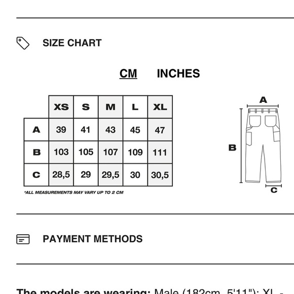 Cold Culture V1 CARPENTER PANTS FADED GREY Size L - Picture 13 of 13